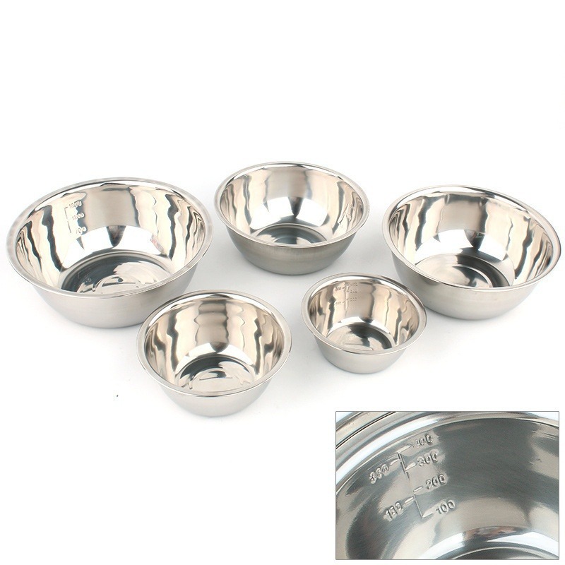 5pcs/set Stainless Steel Mixin - Nesting Camping Cooking Set ulasan dan harga