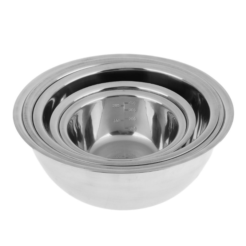 5pcs/set Stainless Steel Mixin - Nesting Camping Cooking Set ulasan dan harga