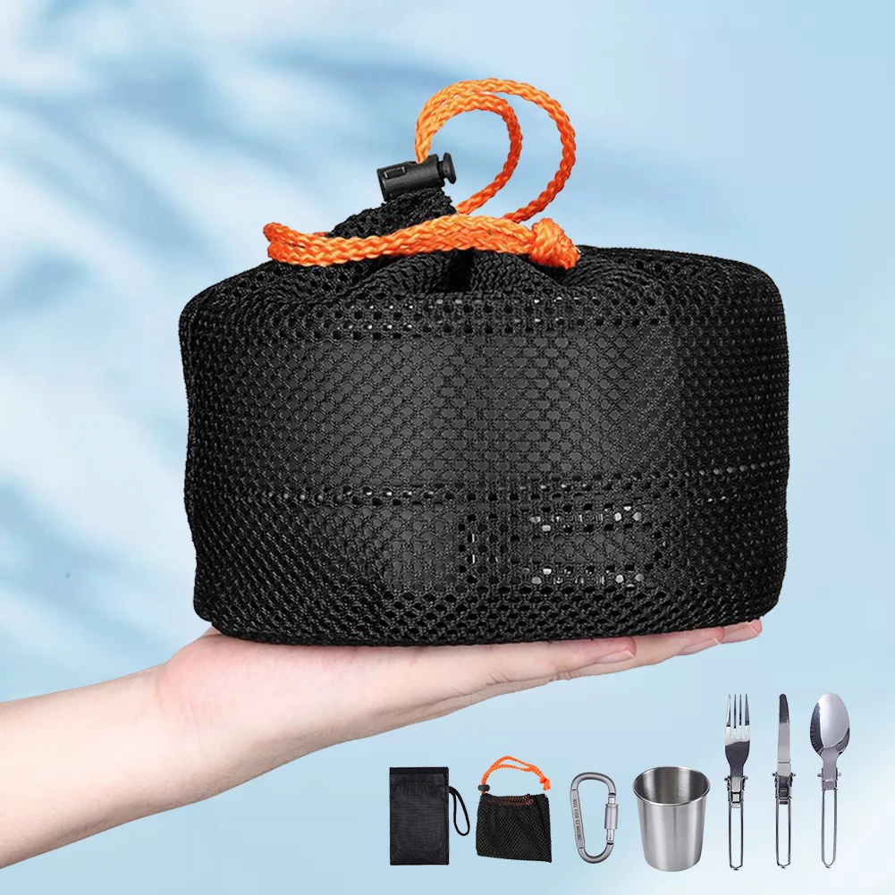 Camping Cookware Kit Kettle Po - Camping Hiking Cooking ulasan dan harga