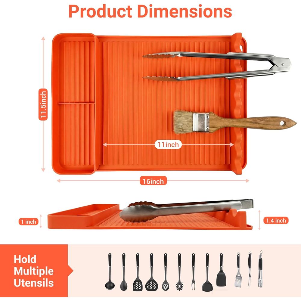 Heat Resistant Silicone Grill  - Camping Cooking Bbq ulasan dan harga