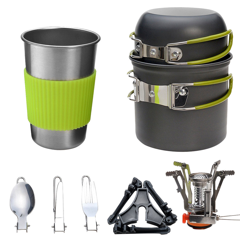 Outdoor Camping Cookware Set L - Camping Hiking Cooking ulasan dan harga
